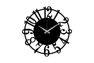 Horloge - Noir - 48 cm