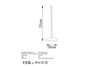 Lampe à poser LED Only - Doré - 12 W
