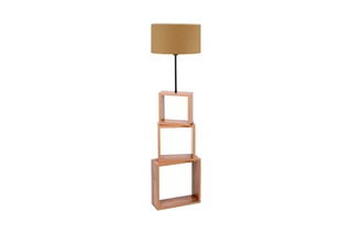 Lampadaire en pin Beehive JES - Naturel - 45-60 W