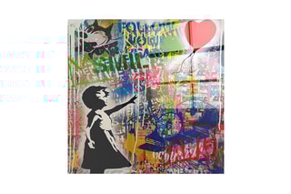 Tableau "La Petite Fille au ballon" Banksy - 70 x 70 cm