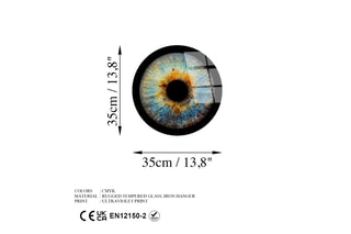 Impression sur verre trempé - 35 cm