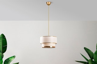 Suspension Cake - Blanc et doré - 45-60 W
