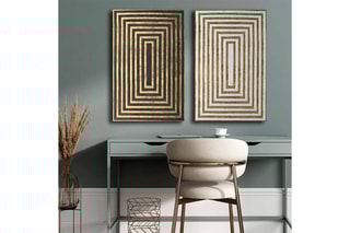2 tableaux en pin - 45 x 70 cm
