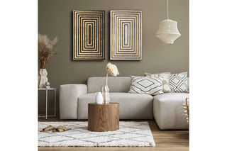 2 tableaux en pin - 45 x 70 cm