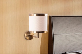 Applique murale Way - Blanc et doré - 40 W