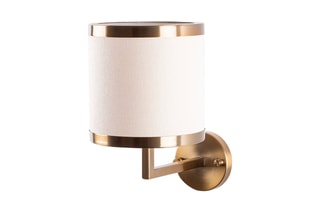 Applique murale Way - Blanc et doré - 40 W