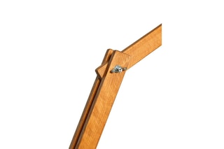 Lampadaire trépied - Marron et blanc - 60 W