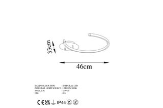 Plafonnier LED Moon - Doré - 12 W