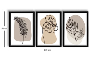 3 tableaux - 38 x 53 cm