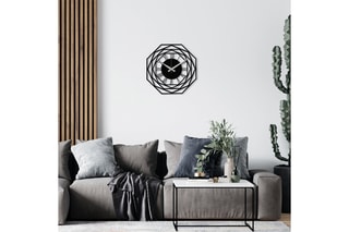 Horloge murale - 48 x 48 cm - Noir