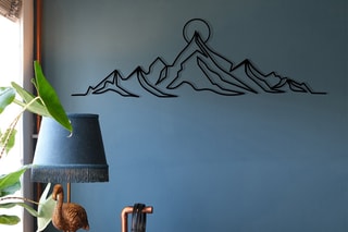 Décoration murale Everest - Noir - 119,5 x 37 cm