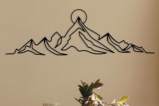 Décoration murale Everest - Noir - 119,5 x 37 cm