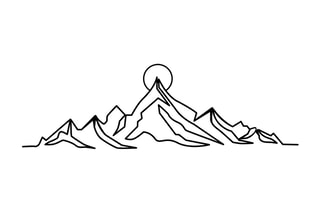 Décoration murale Everest - Noir - 119,5 x 37 cm