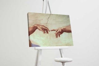 Tableau "La Création d'Adam" - Michel-Ange - 45 x 70 cm - Reproduction