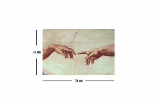 Tableau "La Création d'Adam" - Michel-Ange - 45 x 70 cm - Reproduction