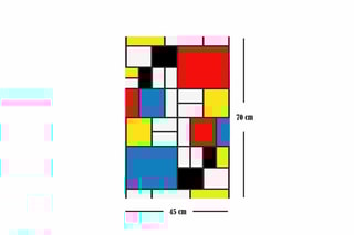 Tableau - Piet Mondrian - 45 x 70 cm - Reproduction