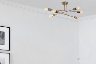 Suspension Fleur - Doré - 6 x 60 W
