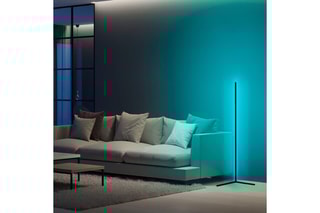 Lampadaire Lumos - Noir et bleu - 60 W