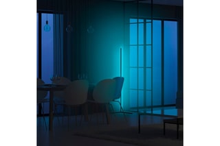 Lampadaire Lumos - Noir et bleu - 60 W