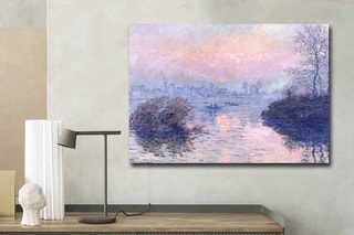 Tableau "Coucher de soleil sur la Seine à Lavacourt" Claude Monet - 70 x 100 cm