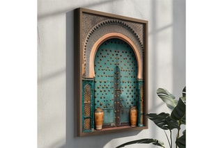 Peinture décorative encadrée en MDF Xavierr - 35 x 47 cm