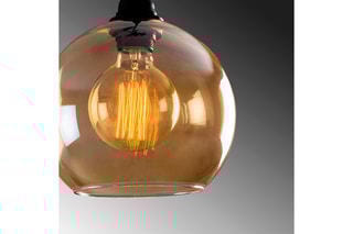 Suspension Gold - Noir et doré - 100 W