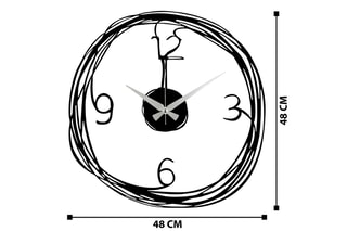 Horloge - Noir - 48 cm