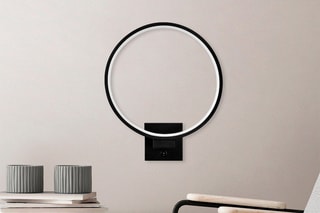 Applique murale LED Halka - Noir - 12 W