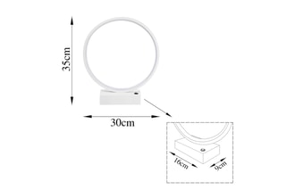 Lampe de table LED Halka - Blanc - 12 W