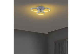 Plafonnier LED - Gris clair - 3 x 18 W