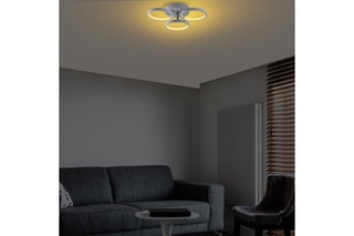 Plafonnier LED - Gris clair - 3 x 18 W