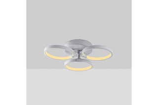 Plafonnier LED - Gris clair - 3 x 18 W