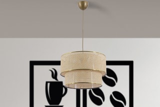 Suspension - Beige et doré - 45 - 60 W