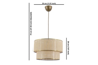 Suspension - Beige et doré - 45 - 60 W