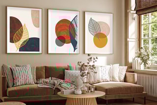 3 tableaux Huhu209 - 70 x 50 cm