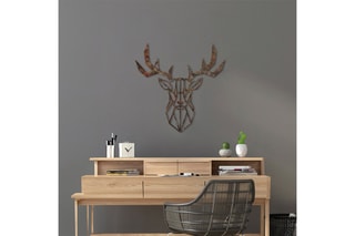 Décoration murale Rusty Deer - Marron - 51 x 51 cm