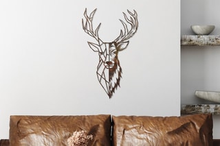 Tête de cerf Rusty Deer 3 - Marron - 70 cm