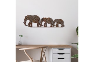 Décoration murale Rusty Elephant - Marron - 15 x 50 cm