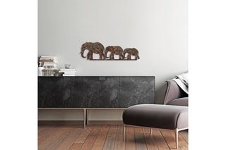 Décoration murale Rusty Elephant - Marron - 15 x 50 cm