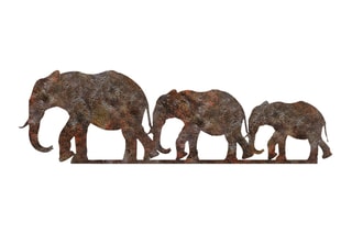 Décoration murale Rusty Elephant - Marron - 15 x 50 cm