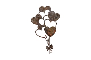 Décoration murale Rusty Heart - Marron - 21 x 35 cm