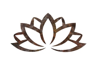Décoration murale Rusty Lotus - Marron - 60 x 35 cm