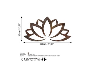 Décoration murale Rusty Lotus - Marron - 60 x 35 cm