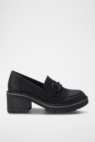 Mocassins à talons - Noir