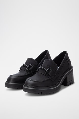 Mocassins à talons - Noir