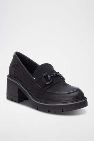 Mocassins à talons - Noir