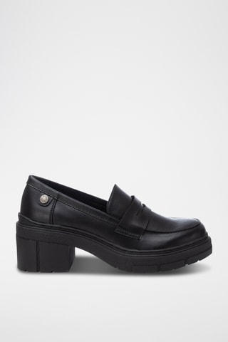 Mocassins à talons - Noir