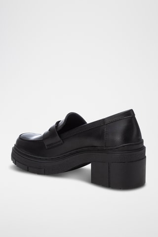Mocassins à talons - Noir