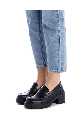 Mocassins à talons - Noir