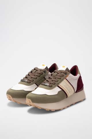 Baskets plateformes - Kaki